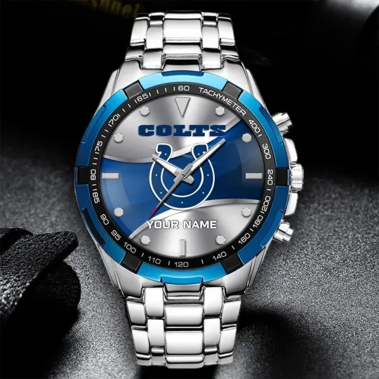 Discover Personalized Indianapolis Football Coltss Team Alloy Men Quartz Watch Gift