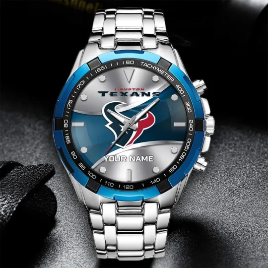 Discover Personalized Houston Football Texanss Team Alloy Men Quartz Watch Gift For Him