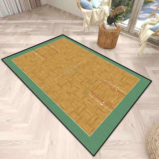Boston Celtics Basketball Court Room Rug