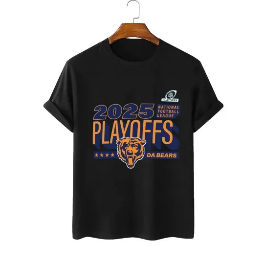 Chicago Bears 2025 Playoffs T-Shirt