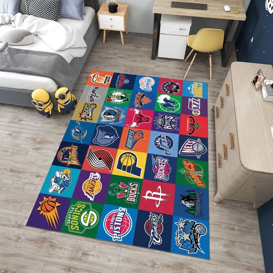Discover Basketball Rug,Basketball Teams Rug,Boys Room Rug,Sport Rug,Kids Room Rug,Custom Rug,Hypebeast Rug,Area Rug,Personalized Rug,Gift for her