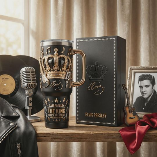 Discover Rock and Roll Legend Insulated Cup 40oz Travel Mug Music Icon