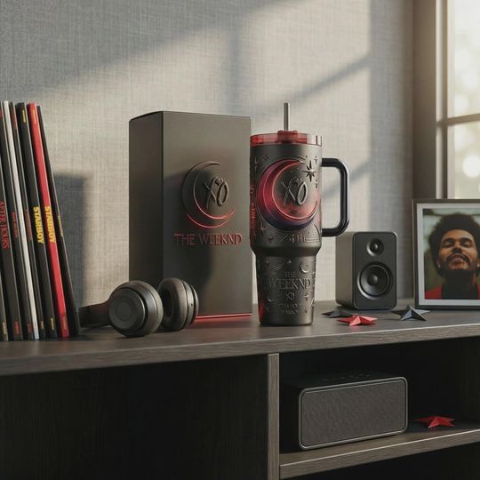 Discover Starboy Moon Insulated Cup 40oz Travel Mug Modern Pop Fan Gift