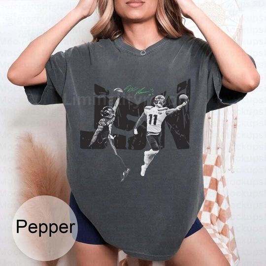 Discover Vintage Jaxon Smith-Njigba Football 90s Shirt, Game Day Fan Gift