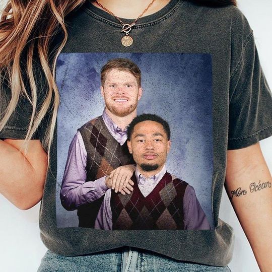 Discover Sam Darnold Jaxon Smith-Njigba Football Shirt, Seattle Step Bros Tee