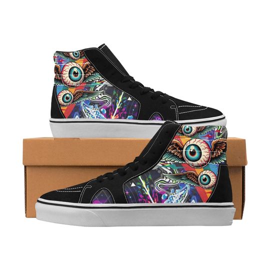 Discover Fabric High Top Shoes Sneakers for Men and Women