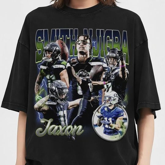 Discover Jaxon Smith-Njigba 90s Bootleg T-Shirt, Seattle Football