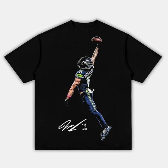 Discover Jaxon Smith-Njigba Posterized Football T-Shirt, Graphic Tee, Game Day Streetwear Shirt, Unisex Fan Merch, Gift for Him, Gift for Her