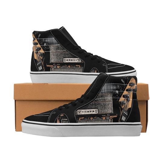 Discover Guitar Amp High Top Shoes Sneakers for Men and Women