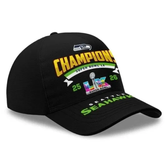 Discover Seahawks 2026 Champions SB LX Hat