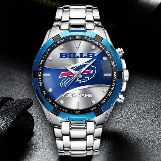Discover Personalized Buffalo Football Billss Team Alloy Men Quartz Watch Gift For Him