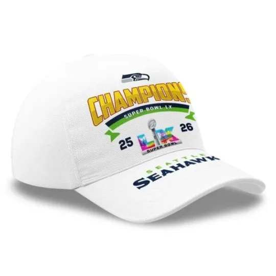 Discover Seahawks 2026 Champions SB LX Hat