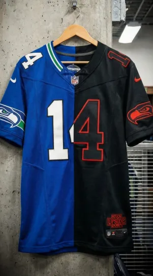 Discover Seattle Seahawkss Jaxon Smith-Njigba Eleven Stranger Things  Two Color Jersey