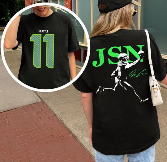Discover JSN 11 2 Sides Vintage T-Shirt, JSN Retro Rap Tee, Game Day Tee, Football Season, Vintage Seattle Football Seattle Fans Tee
