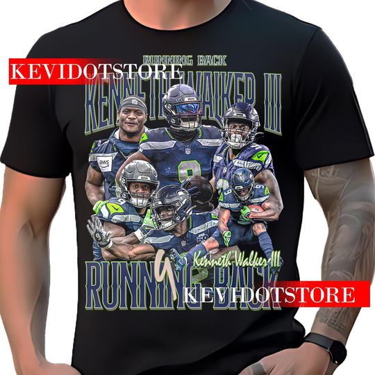 Discover Kenneth Walker III Vintage Graphic Tee - Retro Football Shirt