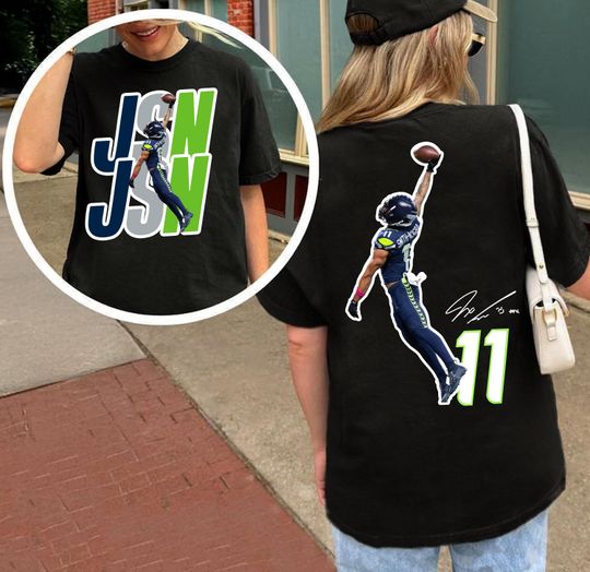 Discover Vintage JSN 11 Seattle 2 Sides Vintage T-Shirt, JSN Retro Rap Sweatshirt, Game Day Tee, Football Season, Seattle Football Fans Hoodie