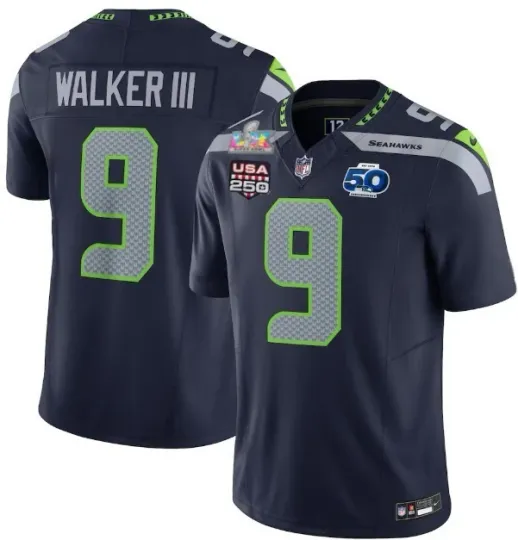 Kenneth Walker III Seattle Seahawks Super Bowl LX 2026 Jersey All STITCHED