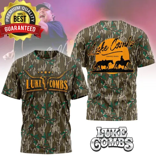 Discover Lukee Comb Country Music 2026 Tour 3D T-shirt