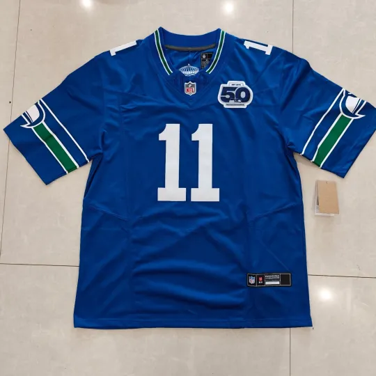 Discover Men's Seahawkss  Jaxon Smith-Njigba 50th Season Limited Jersey Royal