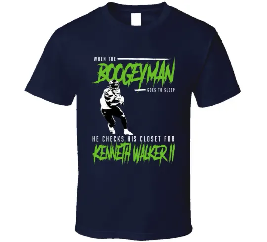 Discover Kenneth Walker Ii Boogeyman Seattle Football Fan T Shirt