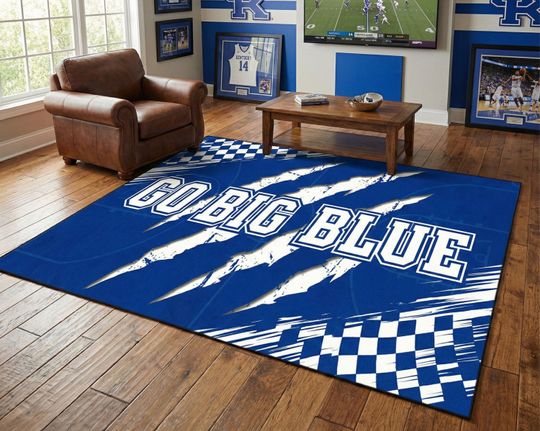 Discover Kentucky Basketball Rug: Game Room Decor