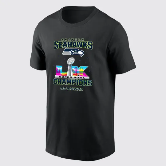 Discover Seattle Seahawks 2026 Super Bowl LX Champs T-Shirt