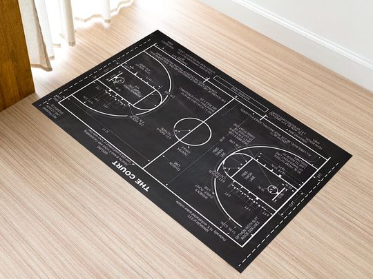 Discover Basketball Rules Rug, The Court Carpet, Play Room Mat, Sports Decor, Basketball Court Carpet,Basketball Rug,Sports Rug,NBA Rug,Hypebeast Rug
