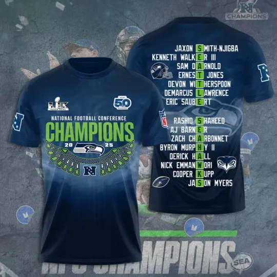 Discover Seahawks 3D Apparel Tshirt