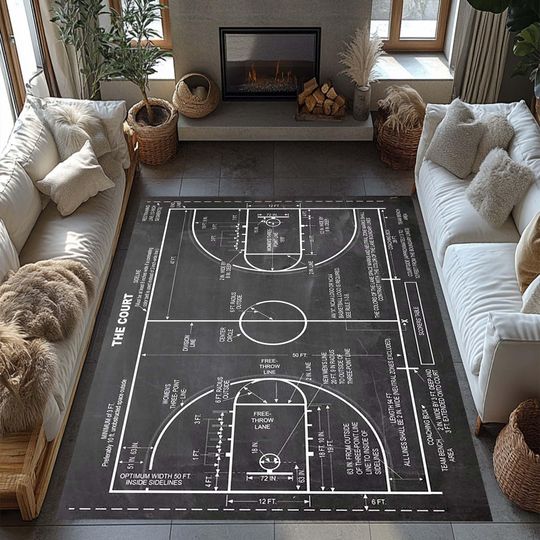 Discover Tactical Basketball Court Rug