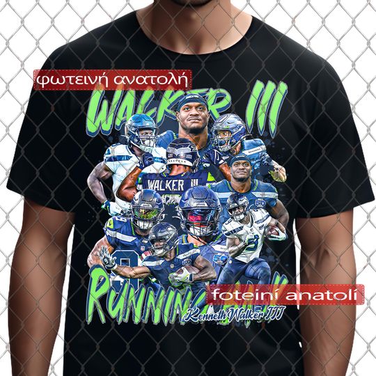 Discover Bestseller Kenneth Walker III Tee Unique Gift for Mom Dad Him Her | Sports DTG Print Graphic T-Shirt