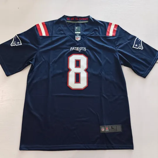 Discover Men's/Youth Patriotss #8 Stefon Diggs Game Limited Stitched Jersey Navy