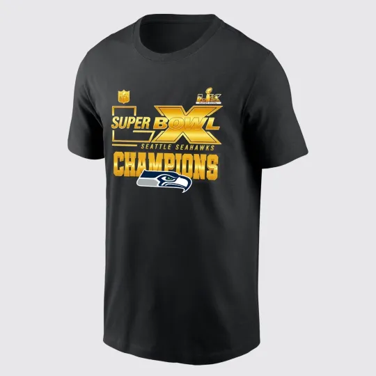 Discover Super Bowl LX Champions 2026 Seattle Seahawks T-Shirt