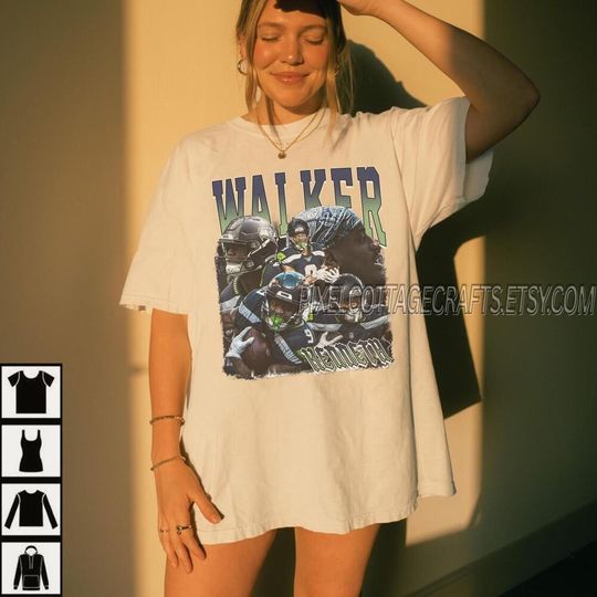 Discover Walker Vintage Bootleg Graphic Tee, Seattle Football Tshirt