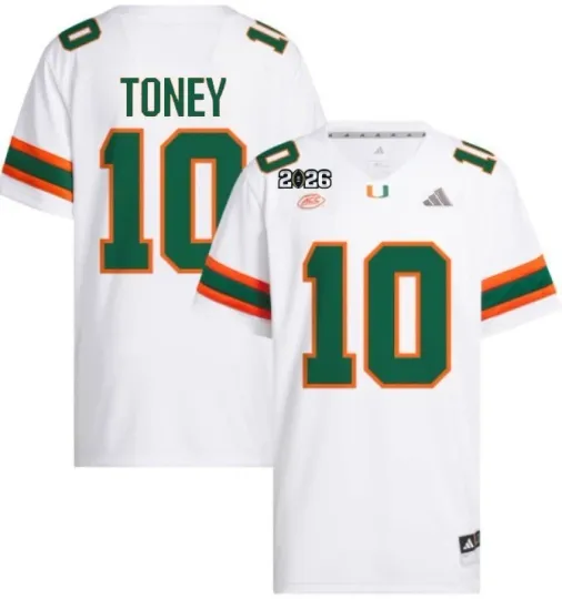 Discover Malachi Toney Miami 2026 Championship Jersey All Colors STITCHED