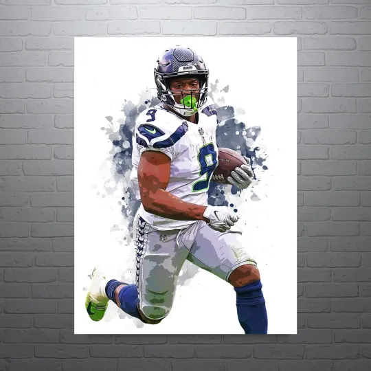Discover Kenneth Walker III Seattle Seahawks Sports Print, Man Cave