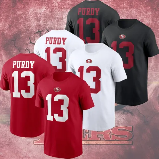 Discover Brock Purdy #13 San Francisco Football Double Sided T-Shirt