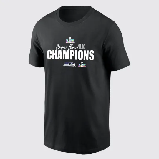 Discover Super Bowl LX Champions Seattle Seahawks 2026 T-Shirt