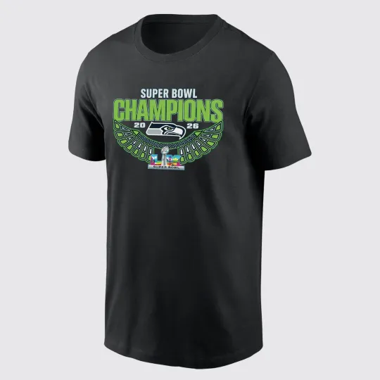 Discover Super Bowl Champions 2026 Seahawks T-Shirt