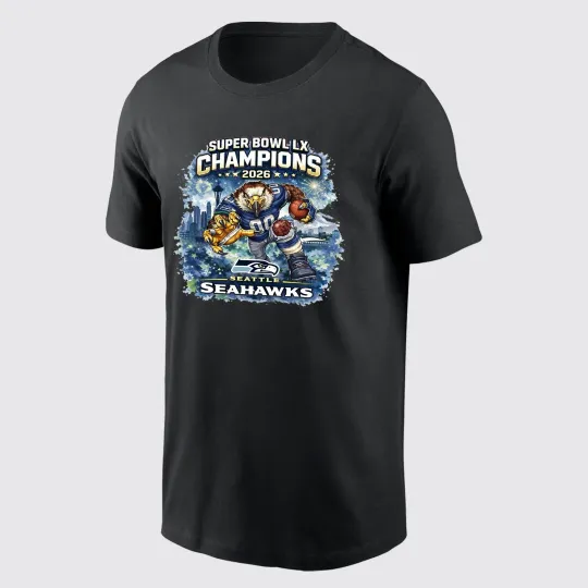 Seahawks 2026 Super Bowl LX Champions T-Shirt