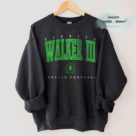 Discover Kenneth Walker III Shirt, Vintage Design Retro Style High Quality Seattle Seahawks Tee Football Fans, KW3 Sweatshirt
