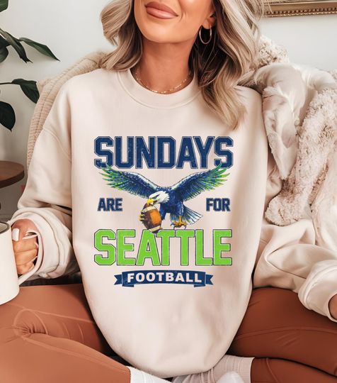 Discover Sundays Are For Seattle Shirt, Seattle Football Sweatshirt, Game Day Fan Shirt