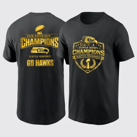 Discover Super Bowl Champions 2026 Seahawks 2 sided Shirt - Full Size