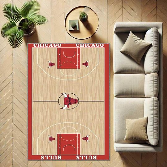 Discover Basketball Court Area Rug, Kids Play Rug, Indoor Game Room Carpet, Boys Rug, NBA Style Basketball Field Carpet, Mancave Rug, Custom Play Mat