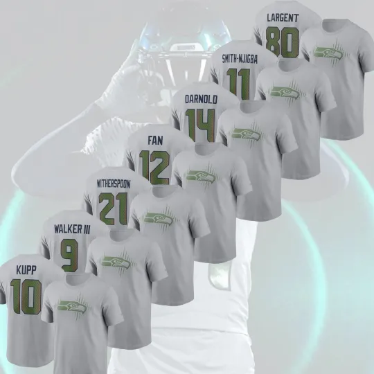 Seattle Seahawks 2025 Rivalries Collection Name & Number: Smith-Njigba, Darnold