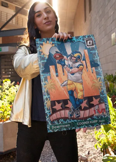 Discover Cooper Kupp 2023 Optic Downtown Super Bowl Poster  Seahawks LA Rams