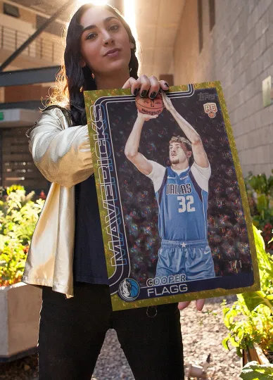 Discover Cooper Flagg 2025 Topps FoilFractor Rookie Poster Dallas