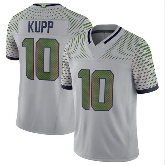 Cooper Kupp #10 Men's Jersey - 2025 Seahawks Wolf Gray Rivalries Limited Stitched Shirt