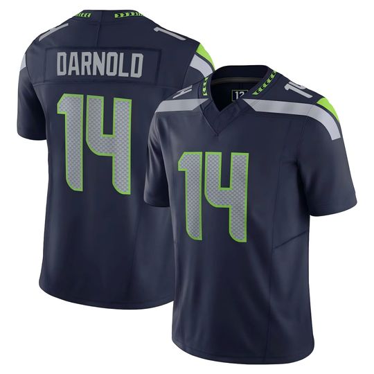 Discover Customize Sam Darnold #14, All Stitched Custom Jersey, Navy Seattle All Size, Fan Shirt,50th anniversary logo