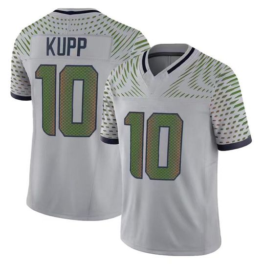 Discover Cooper Kupp #10 Men's Seattle Wolf Gray Jersey Rivalries Collection Limited Football Stitched Shirt