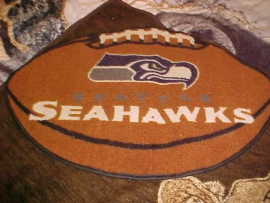 Seattle Seahawks Football Shaped Floor